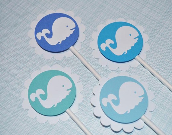 Whale Boy Baby Shower Cupcakes Whale Boy Baby Shower Cupcakes