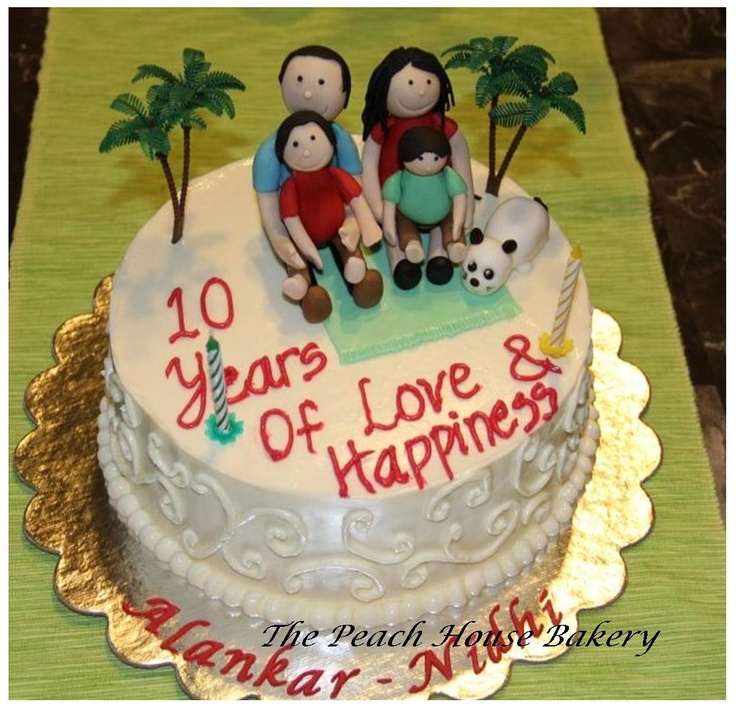 10 Year Anniversary Cake Ideas