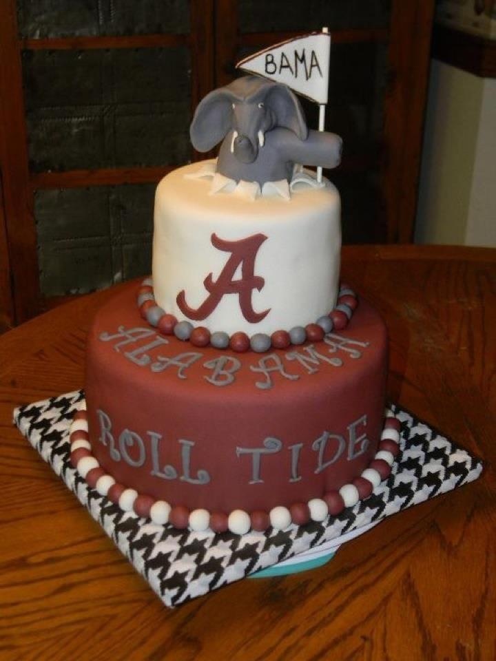 Alabama Roll Tide Happy Birthday Cake