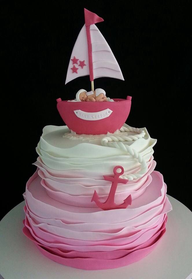 Anchor Baby Shower Cake Anchor Baby Shower Cake
