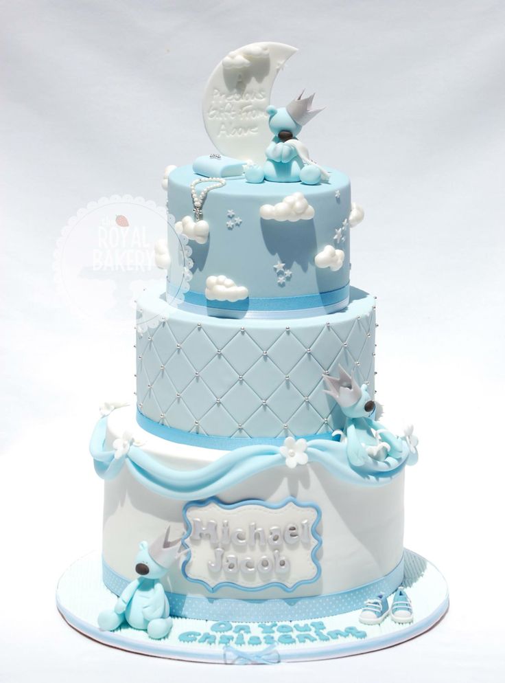 Baby Boy Christening Cake Baby Boy Christening Cake