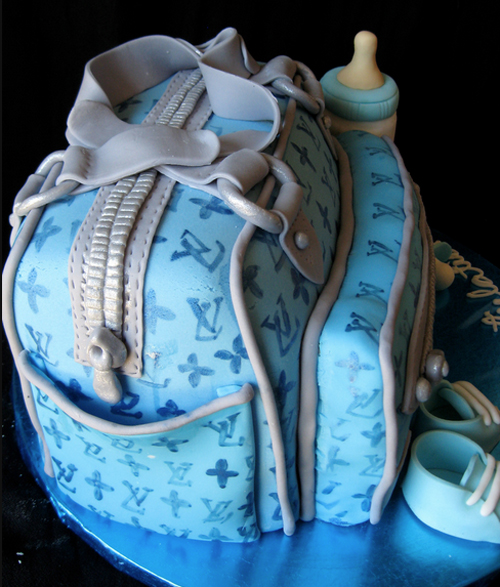 Baby Boy Diaper Bag Cake