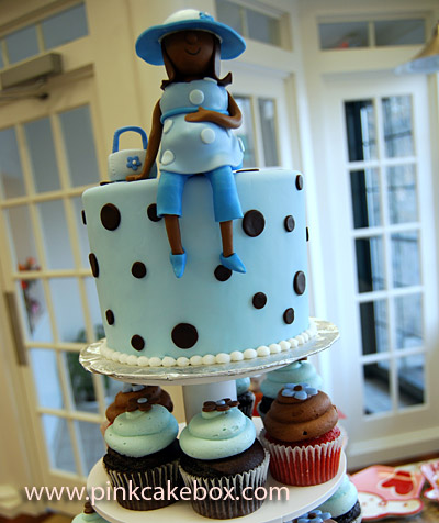 Baby Boy Shower Cupcake Tower Cake Baby Boy Shower Cupcake Tower Cake