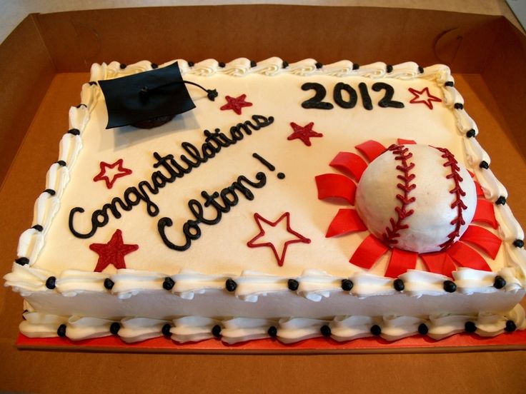 Baseball Graduation Cake Ideas