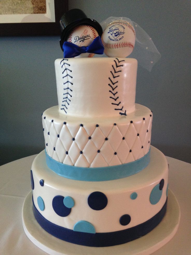Baseball Wedding Cake Topper