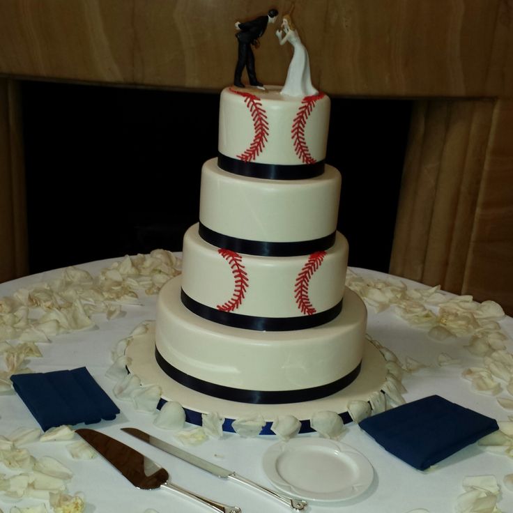 Baseball Wedding Cake Baseball Wedding Cake