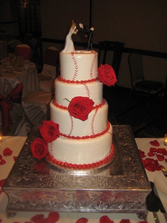 Baseball Wedding Cake Baseball Wedding Cake