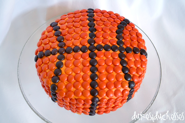 Basketball Cake with Reese's Pieces