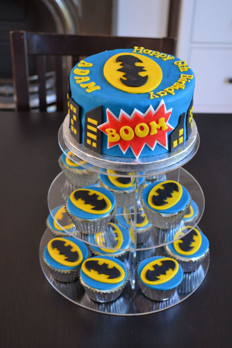 Batman Cupcake Cake Ideas