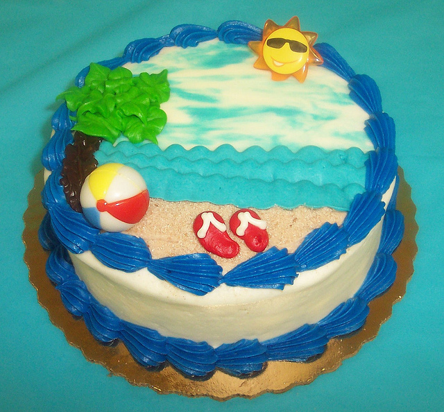 Beach Scene Cake