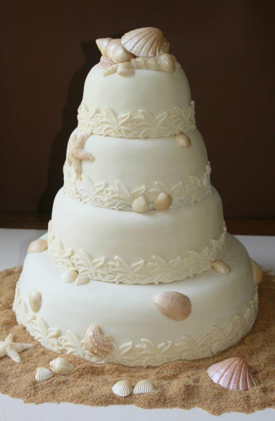 Beach Theme Wedding Cake Beach Theme Wedding Cake