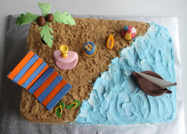 Beach Themed Sheet Cakes Beach Themed Sheet Cakes