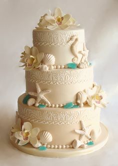 Beach Wedding Cake Beach Wedding Cake