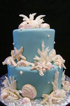 Beach Wedding Cake