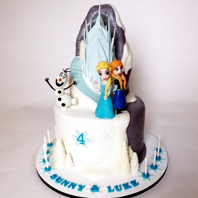 Birthday Cake Anna and Elsa Frozen Birthday Cake Anna and Elsa Frozen