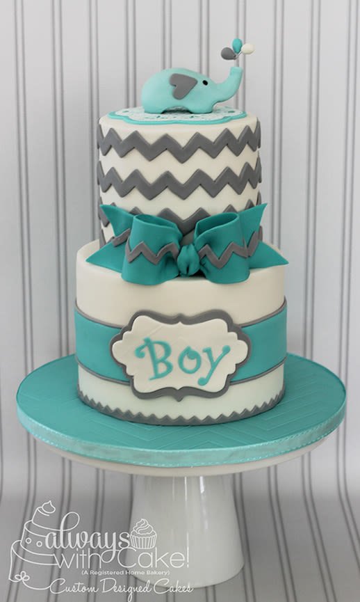 12 Photos of Chevron Themed Baby Shower Cakes 12 Photos of Chevron Themed Baby Shower Cakes