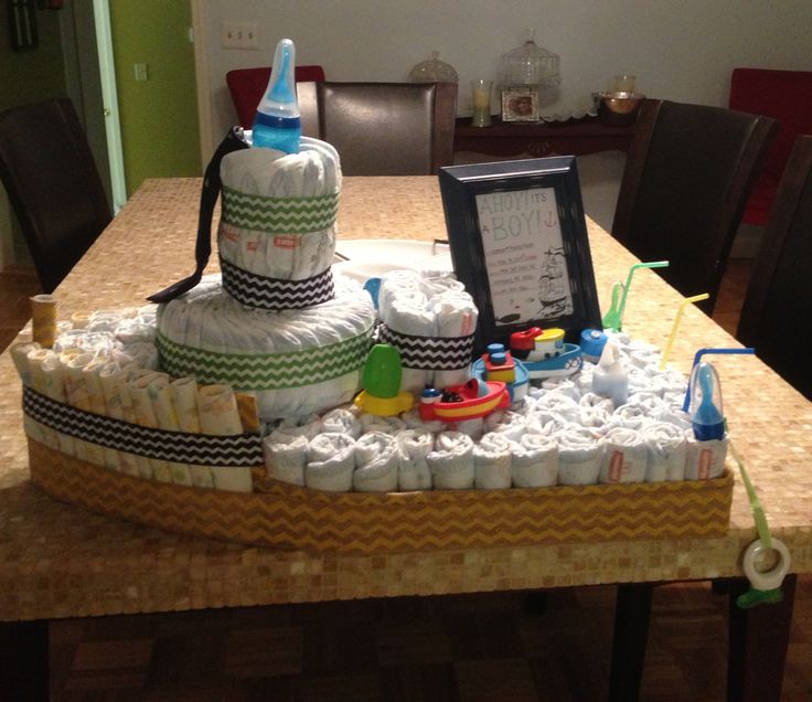 Boat Diaper Cake Boat Diaper Cake