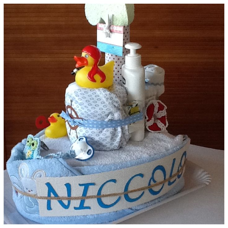 Boat Diaper Cake Boat Diaper Cake