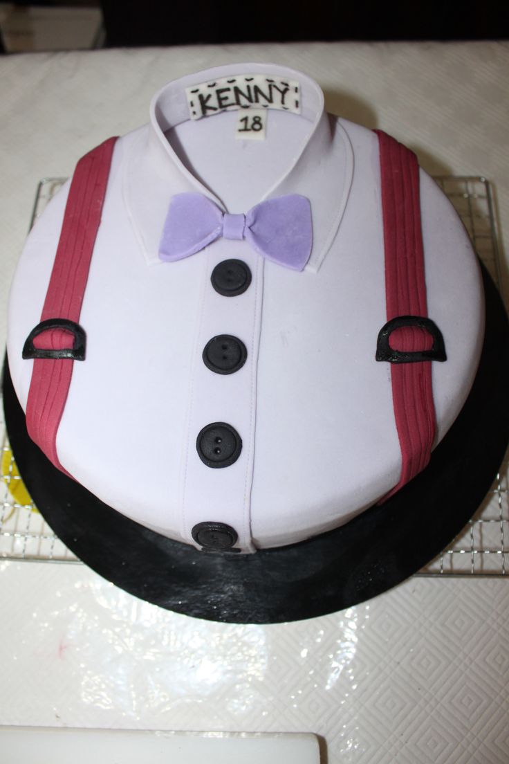 Bow Tie Birthday Cake