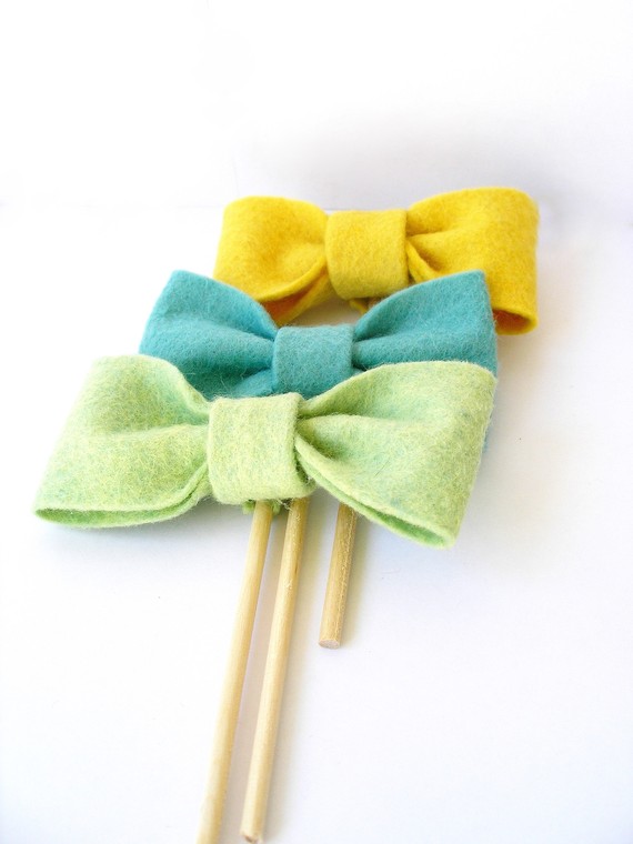 Bow Tie Cupcake Toppers