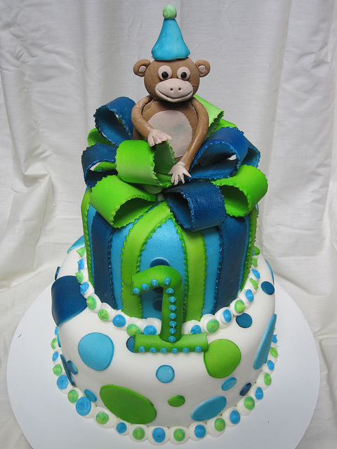 Boys 1st Birthday Cake