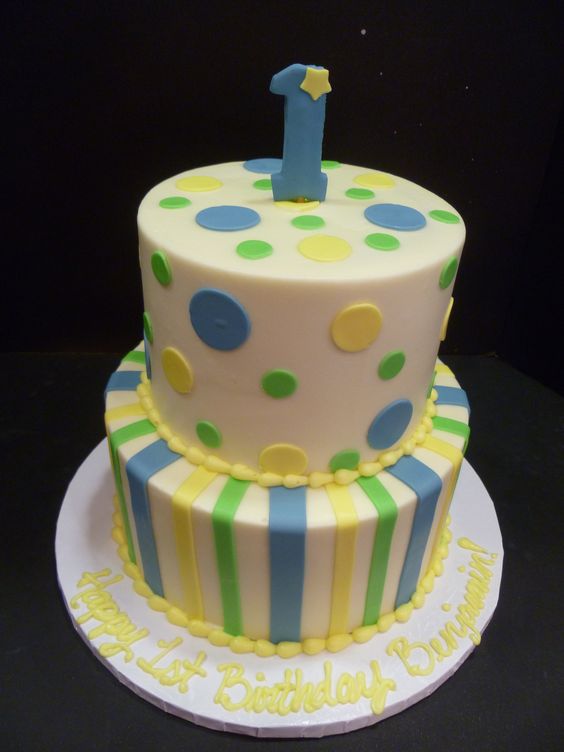 Boys 1st Birthday Cake