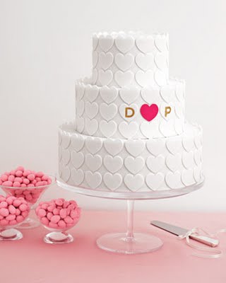 Bridal Shower Heart Cake