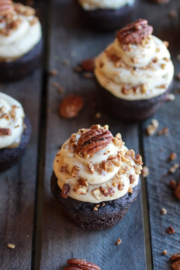 Chocolate Bourbon Pecan Pie Cupcakes Chocolate Bourbon Pecan Pie Cupcakes