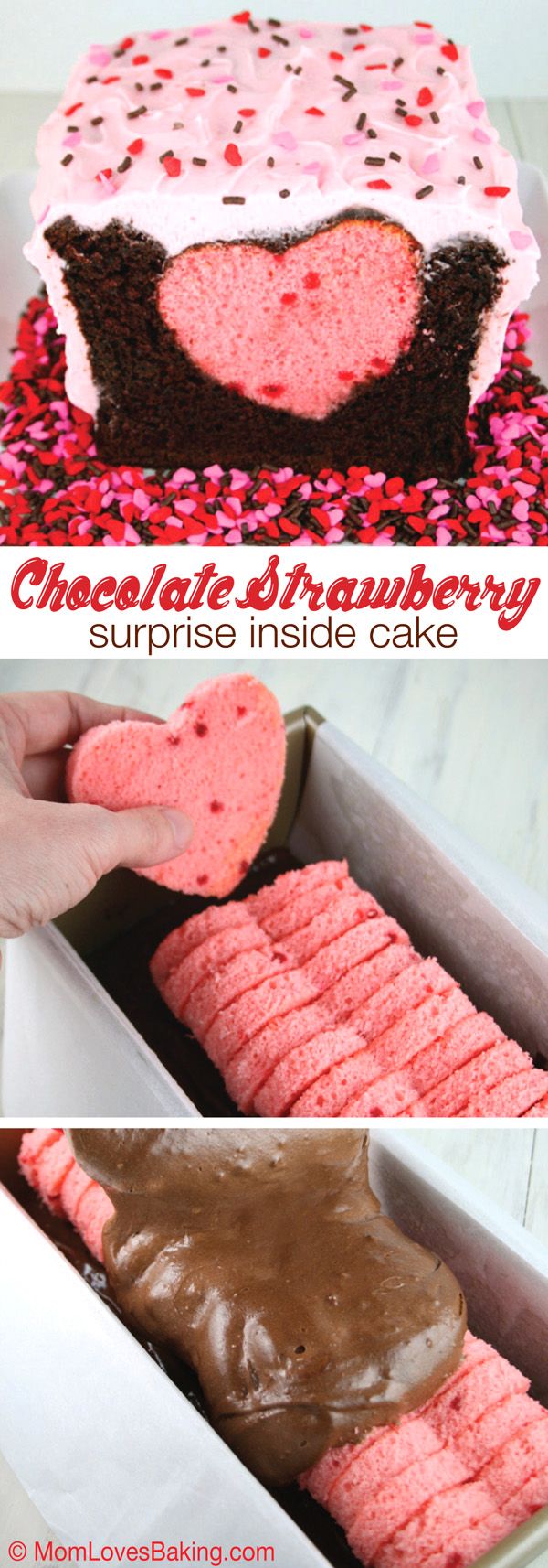 Chocolate Covered Strawberry Cake with Heart Chocolate Covered Strawberry Cake with Heart