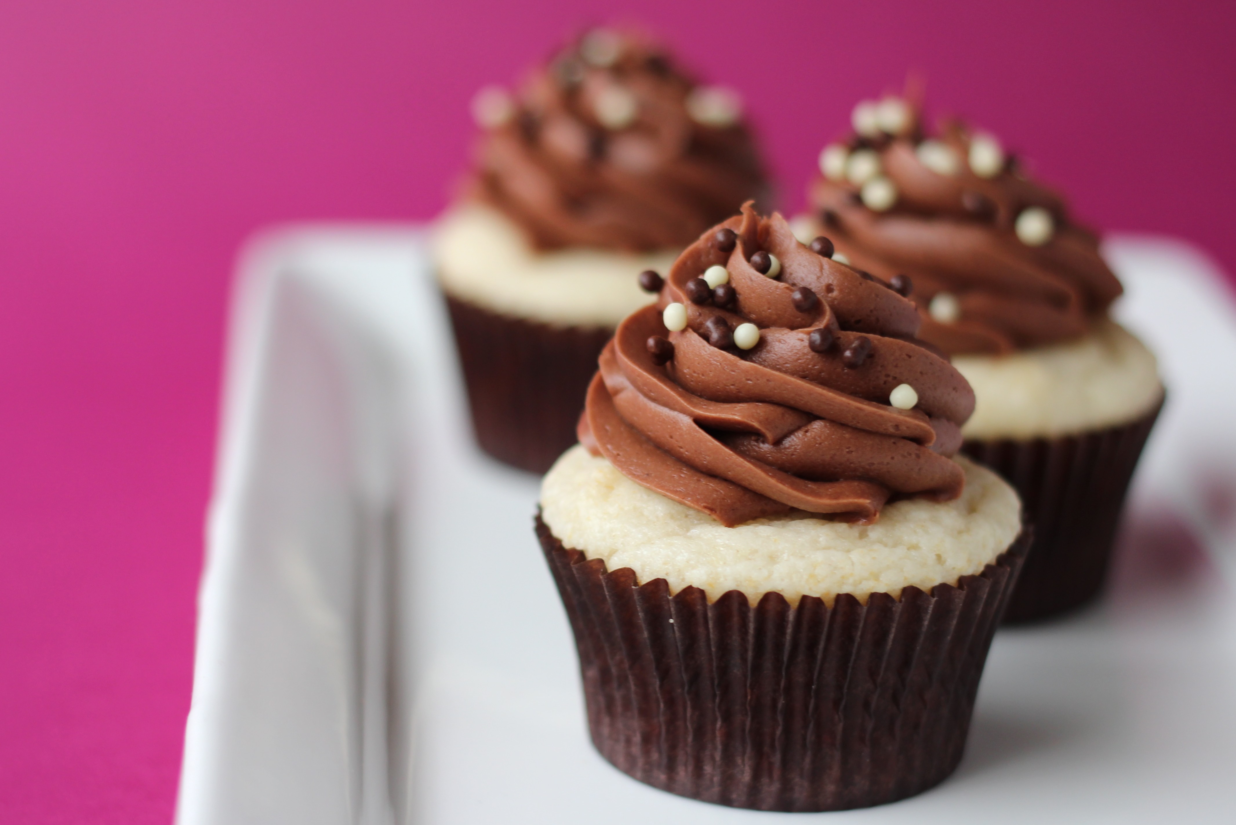 Chocolate Vanilla Cupcakes