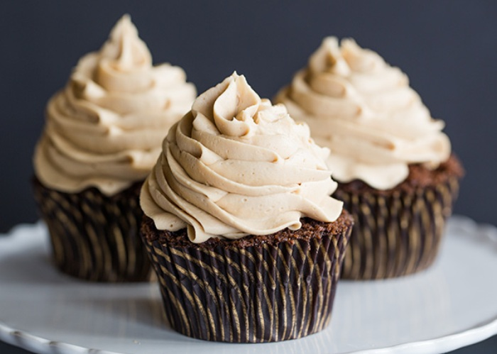 Coffee Cupcakes with Chocolate Frosting