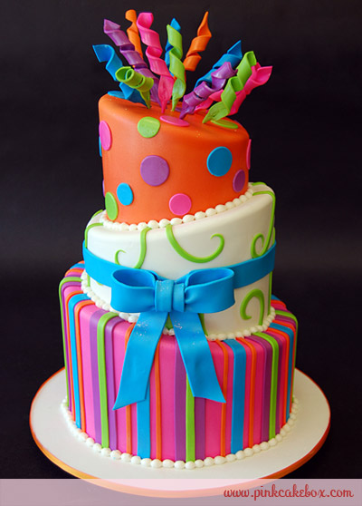 Colorful Birthday Cake