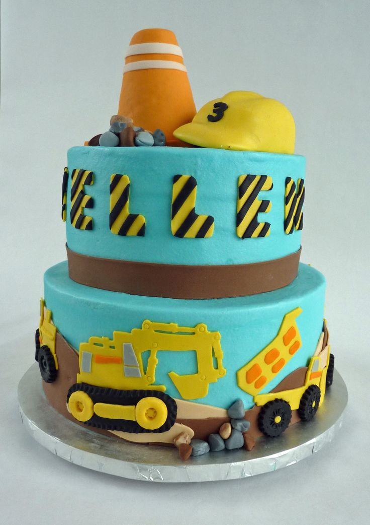 Construction Birthday Party Cake