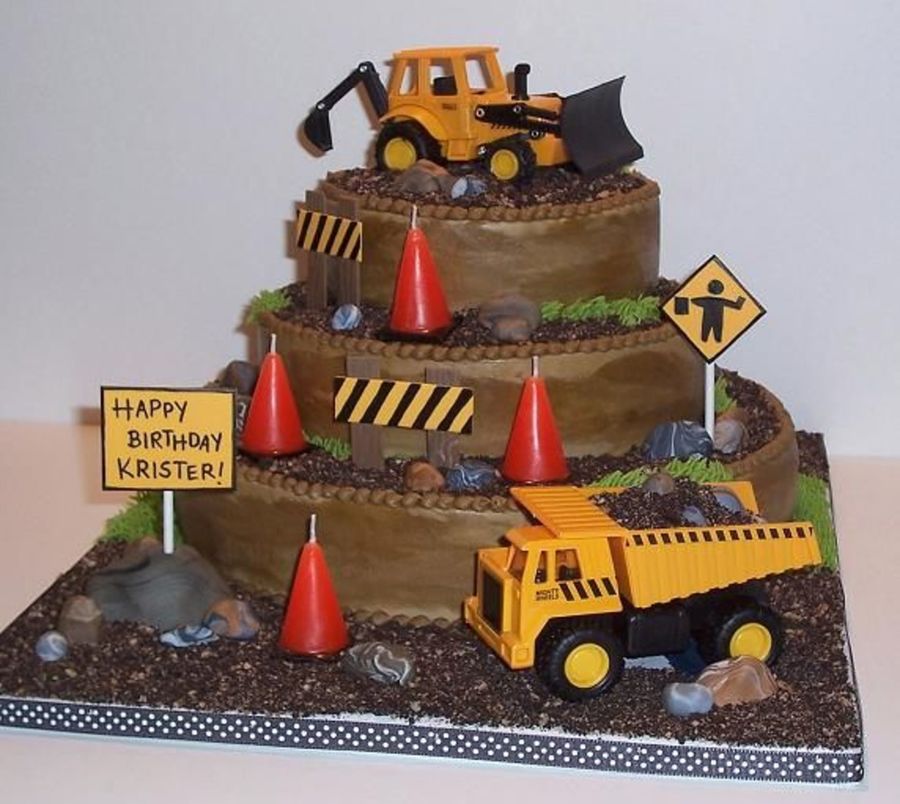 Construction Birthday Party Cake