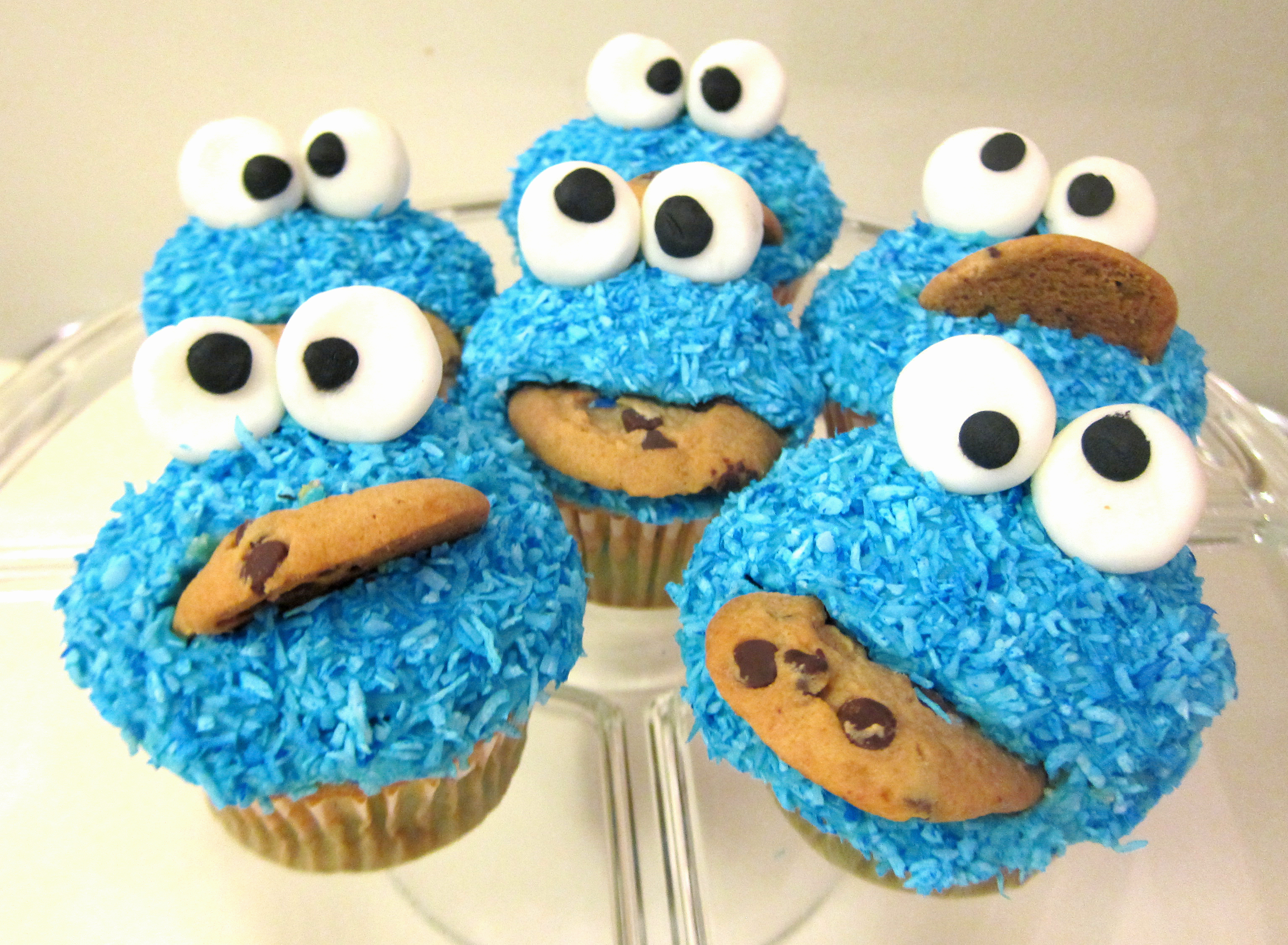 Cookie Monster Cupcakes