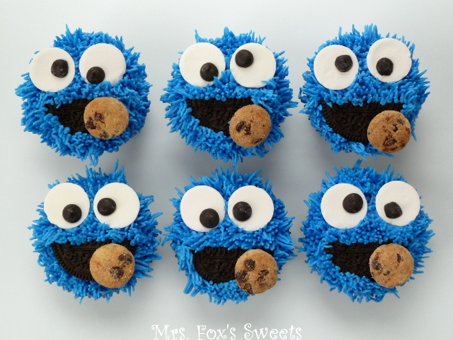 Cookie Monster Cupcakes