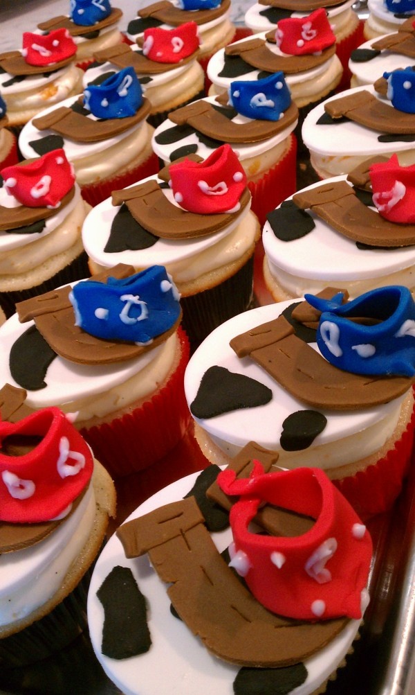 Cowboy Birthday Party Cupcakes