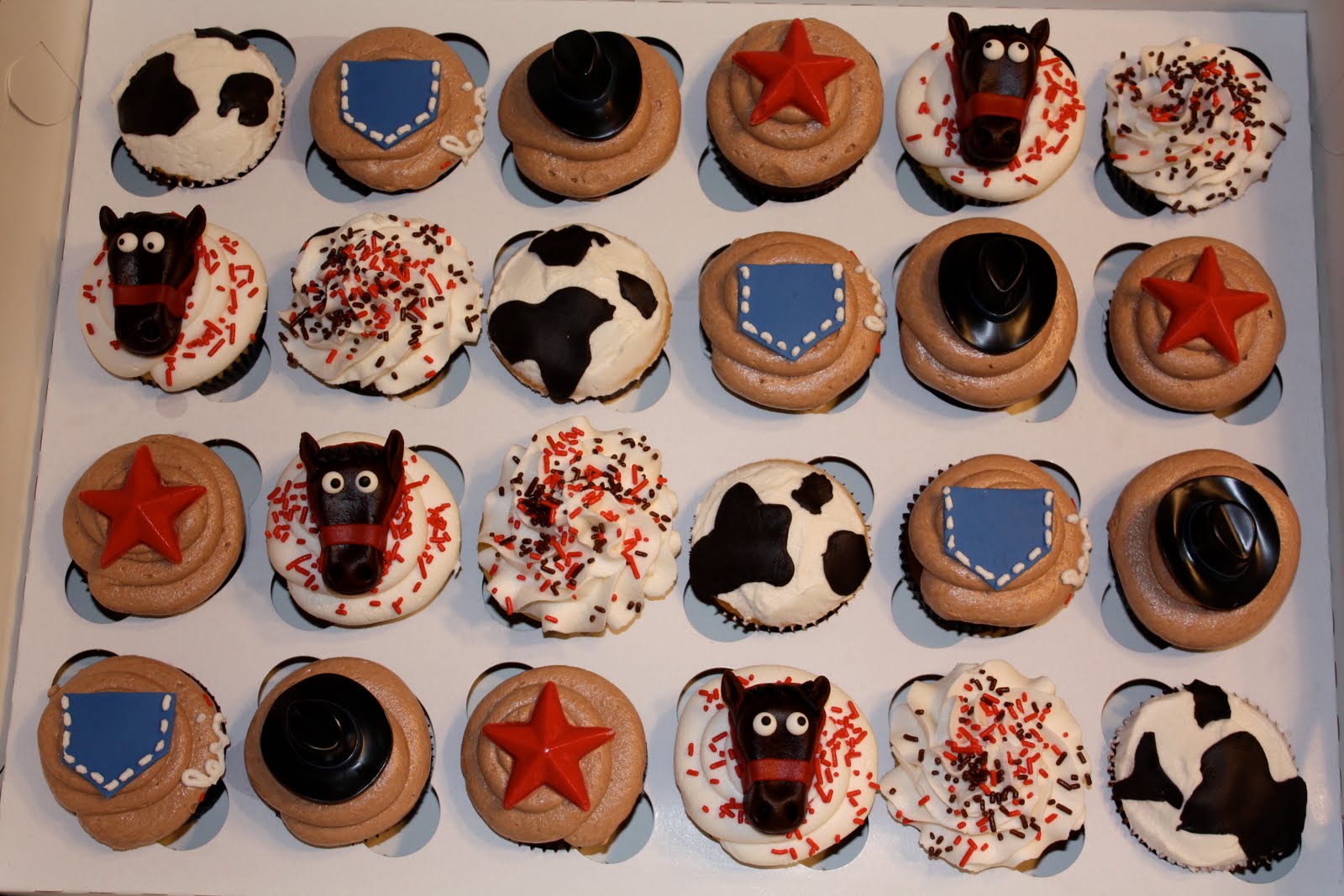 Cowboy Cupcake Cake Ideas