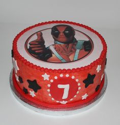 Deadpool Birthday Cake