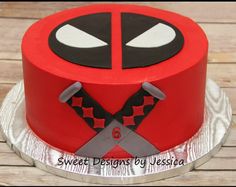 Deadpool Character Cake