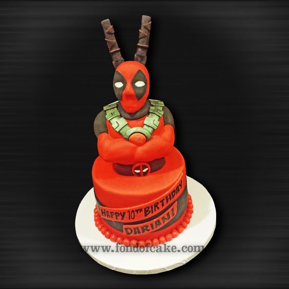 Deadpool Marvel Birthday Cakes