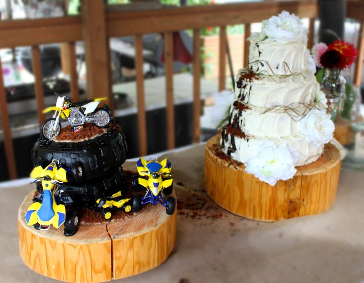 Dirt Bike Wedding Cake