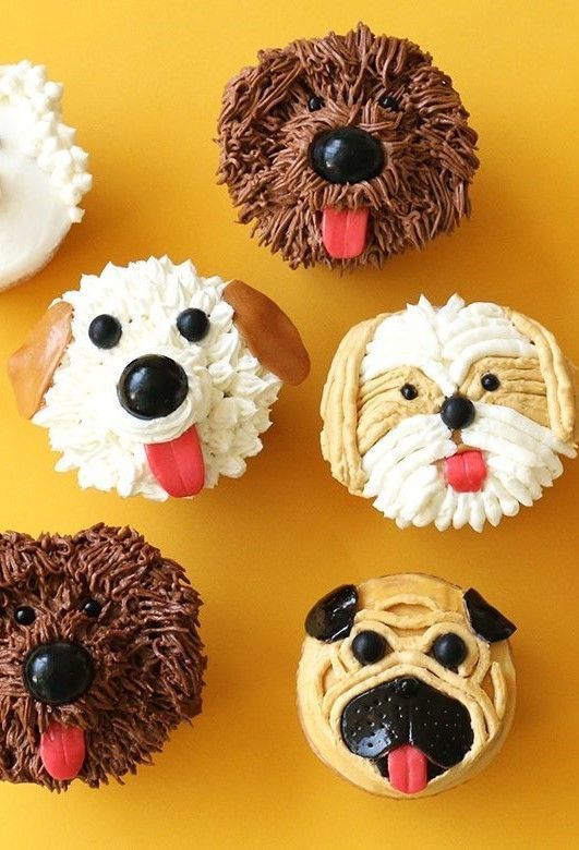 Dog Birthday Cupcake Cake