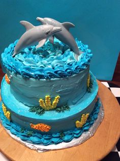 Dolphin Birthday Cake