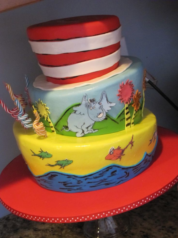 Dr. Seuss Birthday Cake