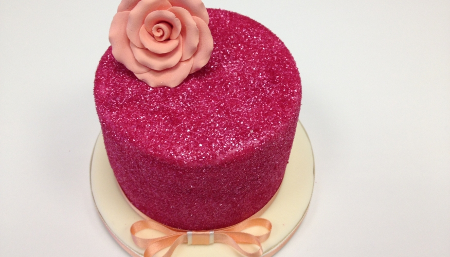 Edible Glitter Cake