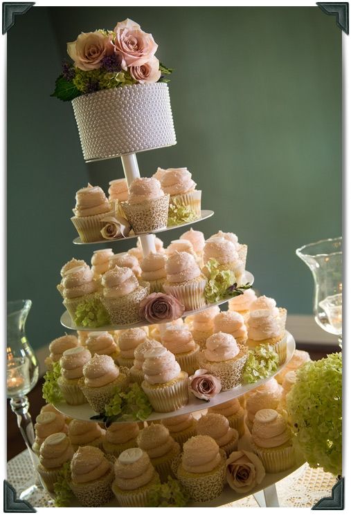 Elegant Cupcake Wedding Cakes