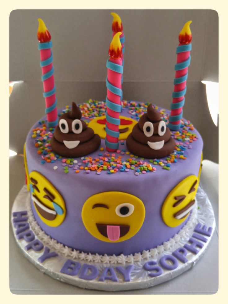 Emoji Birthday Cake Ideas