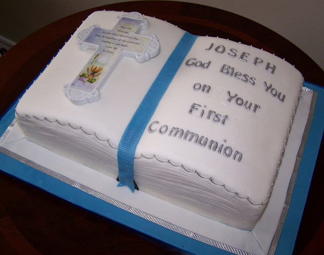 First Communion Bible Cake