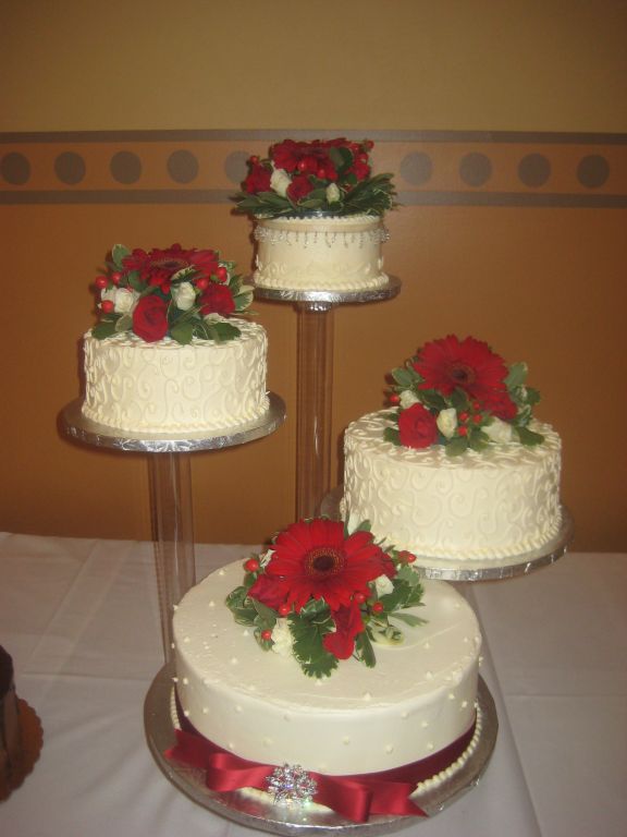 Floating Tiers Wedding Cake